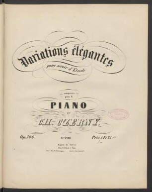 No. XXIII: Exercice dans le mouvement de marche : Op: 706. No. 23