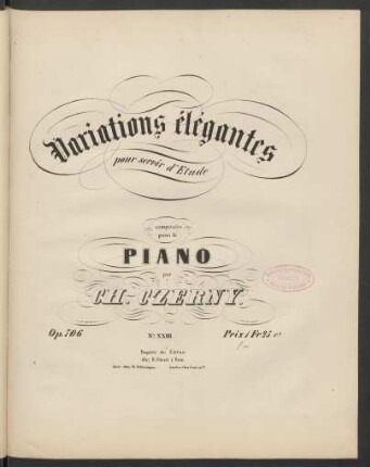 No. XXIII: Exercice dans le mouvement de marche : Op: 706. No. 23