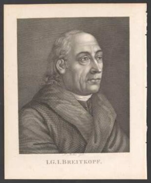 Porträt Johann Gottlob Immanuel Breitkopf (1719-1794)