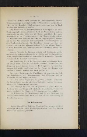 Das Leichenhaus.