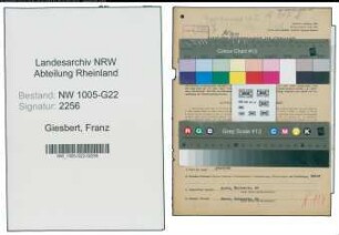 Entnazifizierung Franz Giesbert , geb. 31.08.1883 (Geschaeftsinhaber)