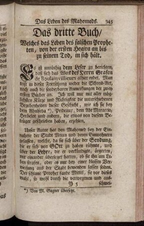 Das dritte Buch/ Welches das Leben des falschen Propheten, ...