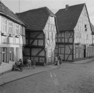 Tangermünde. Fachwerkhäuser