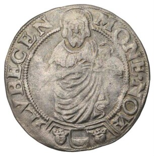 Lübeck: Doppelschilling 1563