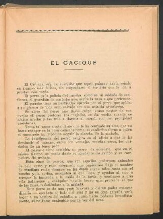 El cacique