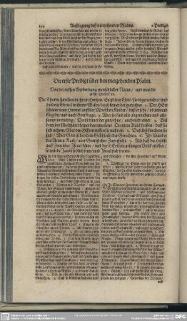Die Predigten über den vierzehenden Psalm