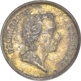 Medaille aus dem Jahr 1859 auf den 100. Geburtstag von Friedrich Schiller