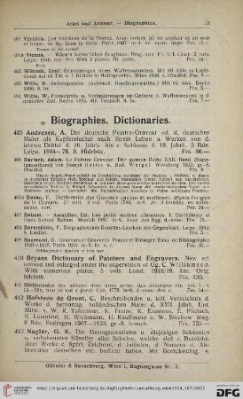 Biographies. Dictionaries (Nr. 405 - 418)