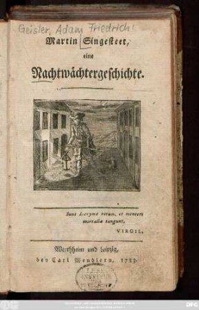 Martin Singesteet, eine Nachtwächtergeschichte