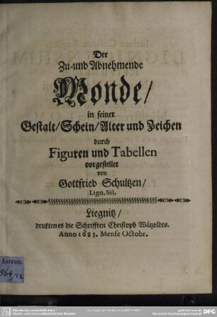 Der zu- und abnehmende Mond