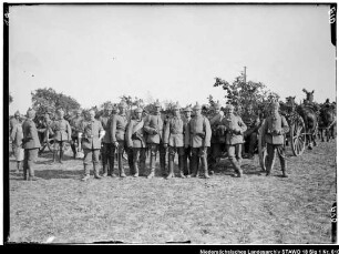 Feld-Artillerie-Regiment Nr. 19 auf dem Exerzierplatz (älterer Positivabzug vorhanden)