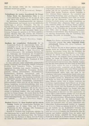 347-348 [Rezension] Benckert, Heinrich, Ernst Troeltsch und das ethische Problem
