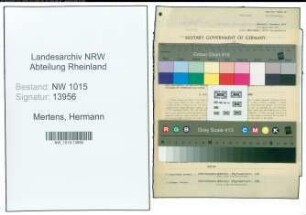 Entnazifizierung Hermann Mertens , geb. 08.01.1903 (Feuerwehrmann)