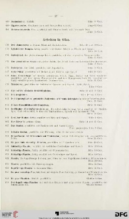 Arbeiten in Glas (Nr. 652-701)