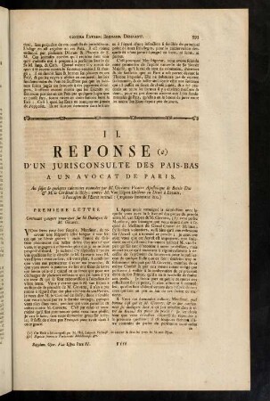 603-607, II. Response.