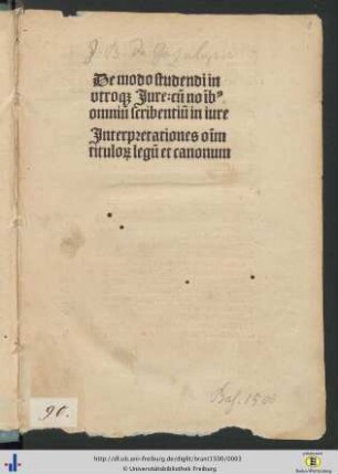Expositiones siue declarationes omnium titulorum iuris tam Ciuilis q[ue] Canonici