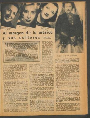 Al margen de la musica y sus cultores