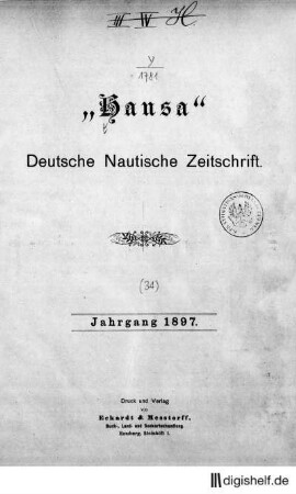 1897: 34. Jahrgang