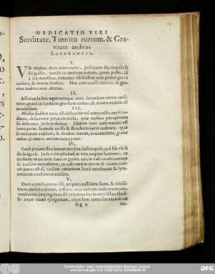 Medicatio Viri Surditate, Tinnitu aurium, & Gravitate auditus Laborantis.