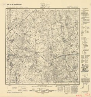 1694 Wandlacken, Topographische Karte 1:25000 (4cm - Karte)