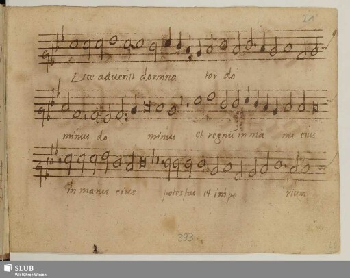 Anonymus: Ecce advenit dominator Dominus