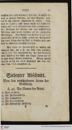 Siebenter Abschnitt