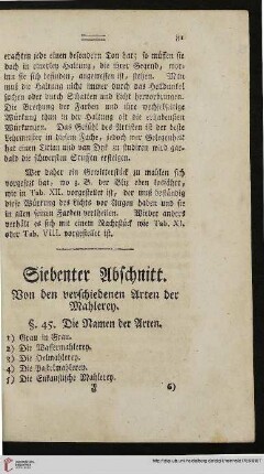 Siebenter Abschnitt