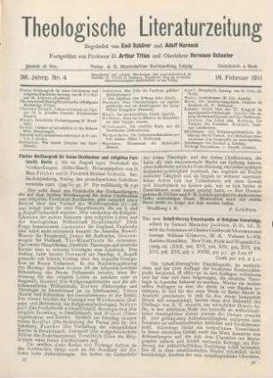 97-98 [Rezension] Fischer, Max, Fünfter Weltkongreß für freies Christentum und religiösen Fortschritt, Berlin 5. bis 10. August 1910. Erster Band