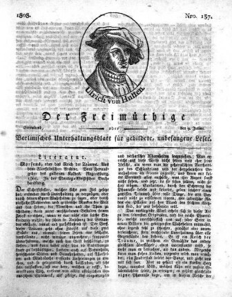Nro. 137, Sonnabend, den 9. Julius 1808