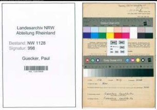 Entnazifizierung Paul Guecker , geb. 22.08.1909 (Polizist)
