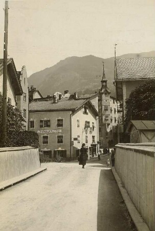 Tirol, Innbrücke : Österreich. Tirol. Innbrücke in Gasthaus "Grauer Bär"