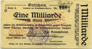 Notgeld - 1 Md. Mark