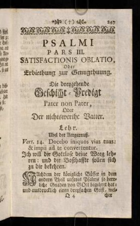 247-259, Die dreyzehende Geschicht-Predigt