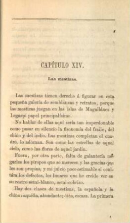 Capítulo XIV. Las mestizas