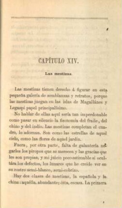 Capítulo XIV. Las mestizas