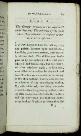 Chap. X. The family endeavours to cope with their betters. The miseries of the poor when they attempt to appear above their circumstances.