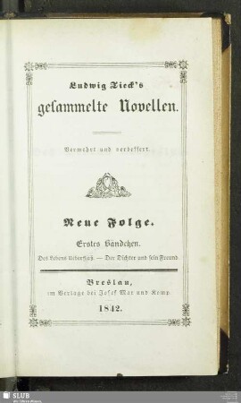 11 = N.F.,1: Des Lebens Überfluss. Der Dichter und sein Freund