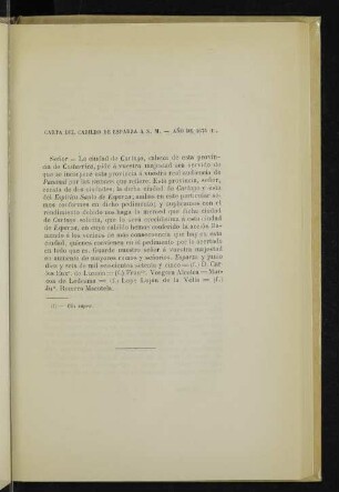 Carta del cabildo de Esparza á S. M. - Año de 1675 (1).