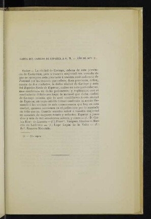 Carta del cabildo de Esparza á S. M. - Año de 1675 (1).