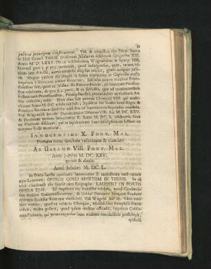 Innocentius X. Pont. Max. ... Ab Urbano VIII. Pont. Max. Anni Jubilaei M.DC. XXV. aperuit & clausit.