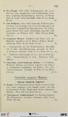 Gemälde neuerer Meister (Nr. 96-202)