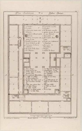 Grundriss eines Palastes/Gasthauses