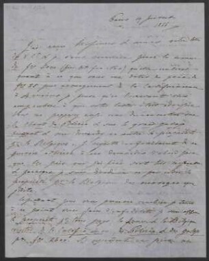 Brief an B. Schott's Söhne : 14.07.1856