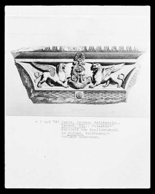 Didyma, Apollon-Tempel, Pilasterkapitell (jetzt im Louvre, Paris)