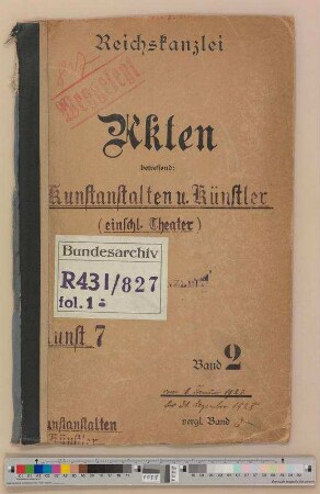 Kunstanstalten und Künstler: Bd. 2