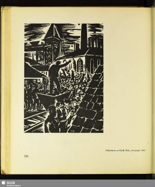 Holzschnitt zu "Germinal" von Emile Zola