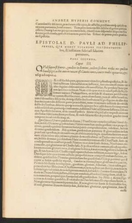 Epistolae D. Pauli Ad Philippenses ... Pars Secunda.