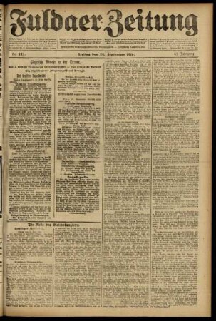 Ausgabe vom Freitag, den 29. September 1916.
