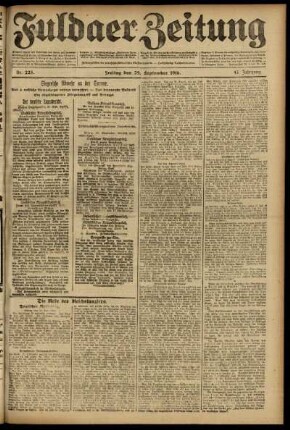 Ausgabe vom Freitag, den 29. September 1916.