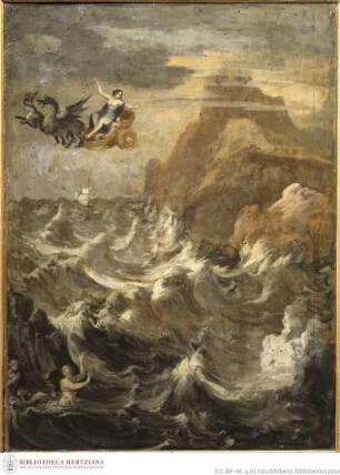 Stürmische See mit mythologischen Figuren (Medea auf der Flucht aus Korinth?)
